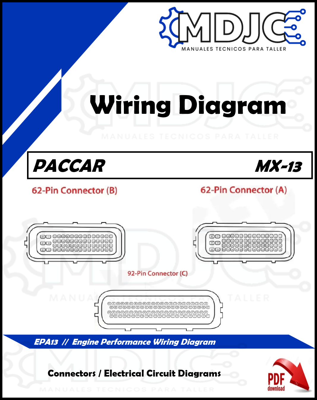 Diagramas Sistema Eléctrico Motor Paccar MX-13 (2013-2016)
