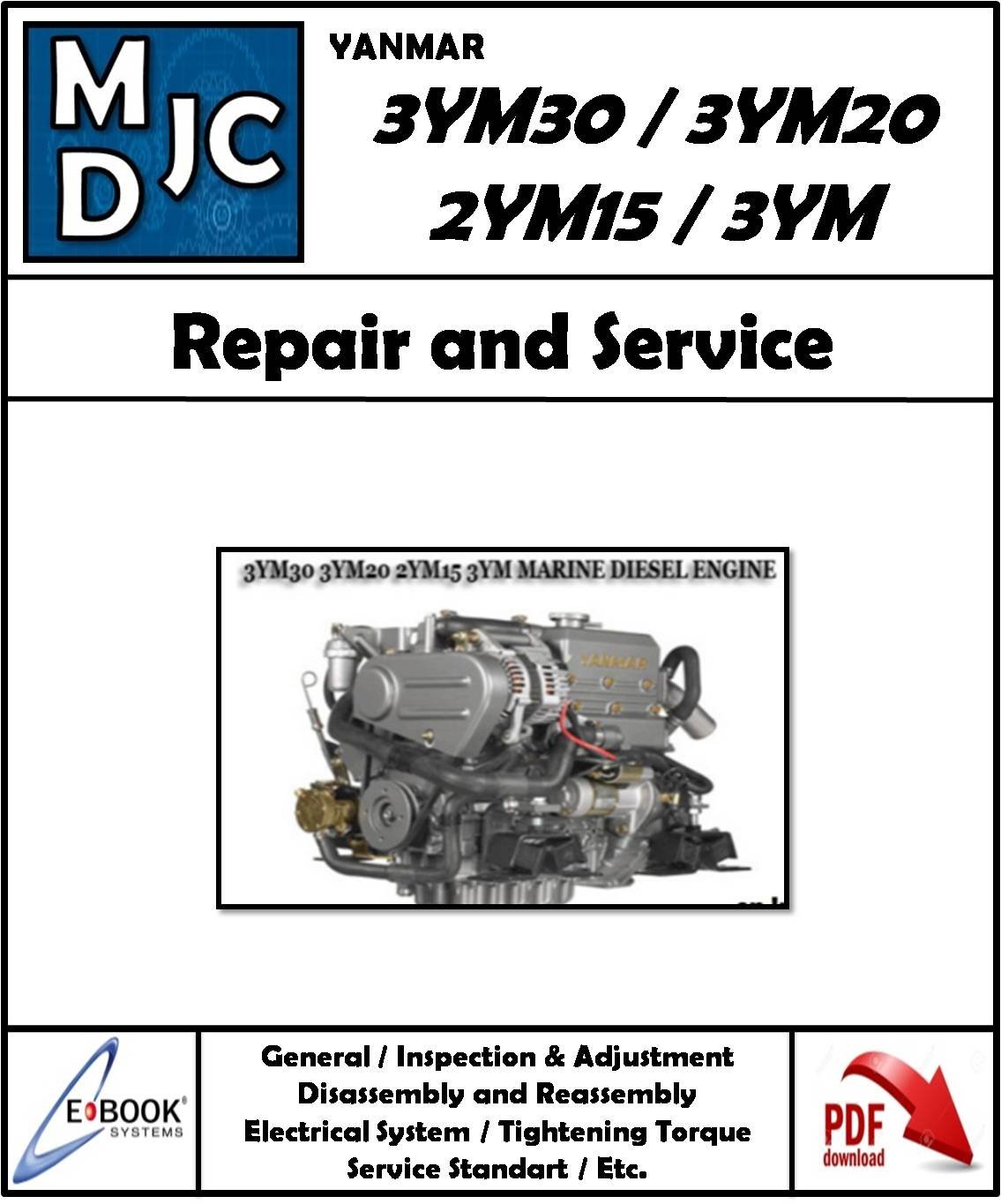 YANMAR Motores Diesel manuales De Servicio