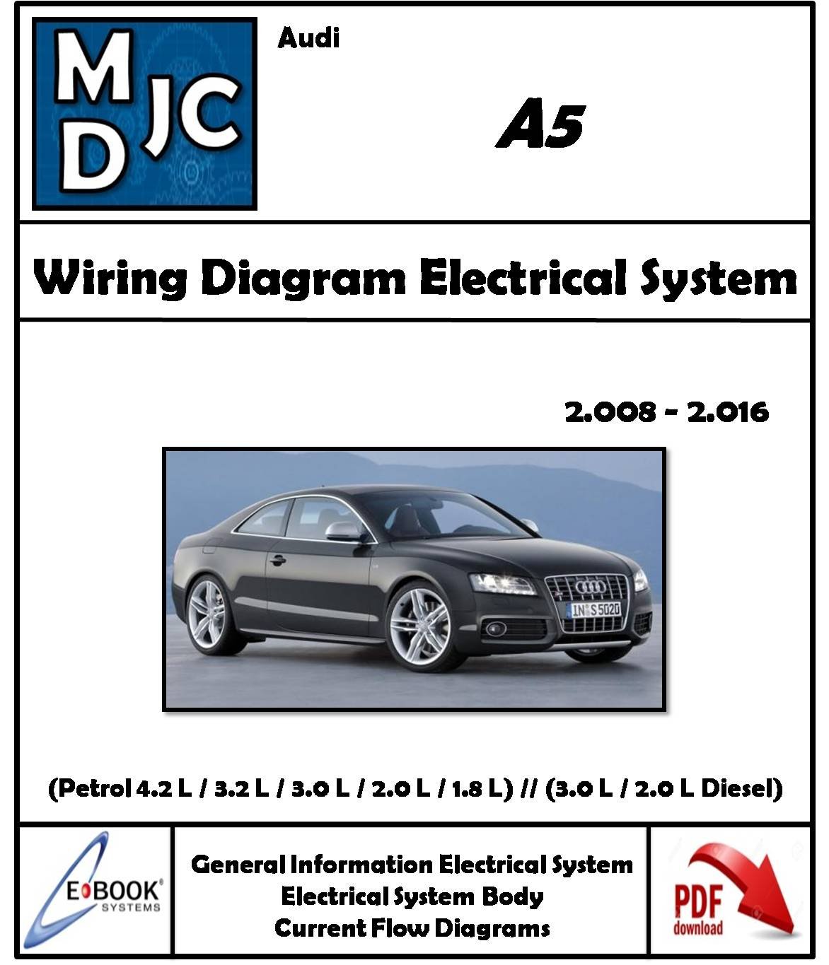 Manual Diagramas Sistema Electrico (Wiring Diagram) Audi A5 2008 - 2016